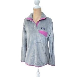 Patagonia Gray and Pink Women's Sweater